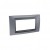 Plaque 4M simple Gris métal Graphite