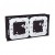 Boîtes pour montage en saillie + fix. clipsage 4M 6 tr. poinçonnés Graphite grey