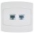 Prise RJ45 cat 6 blindée double FTP