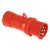 Fiche mobile industrielle-droite-32A-3P+N+T-380..415V CA-IP 44