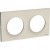 Plaque sable 2 postes horizontaux ou verticaux entraxe 71 mm