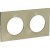 Plaque 2 postes horiz./vert. entraxe 71 mm - Titane