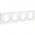 Plaque blanc 4 postes horizontaux ou verticaux entraxe 71 mm