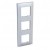 Plaque finitionblanc 3 postes montage vertical 224 x 80 mm
