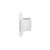 Cadre app. saillie 1 poste - pour pose sur moulure DLPlus ép. 16 - blanc