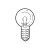 Ampoule culot E10 - 12 V - 0,10 A - 1,2 W