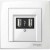 Prise haut-parleur simple blanc brillant