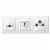 Enjoliveur TV 2 3 S blanc brillant