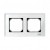 Plaque double plan verre blanc