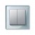 Enjoliveur pour interrupteur double allumage aluminium