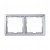 Plaque finition double aluminium