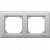 Plaque finition double aluminium