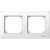 Plaque double blanc brillant