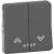 Bouton poussoir volets roulants - composable - IP55 - IK07 - gris