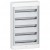 Coffret en saillie-5 x 24 modules-160A-sans porte