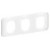 Plaque de finition 3 postes horizontaux