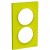 Plaque Vert Chartreuse 2 postes horiz. ou verticaux entraxe 71mm