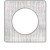 Plaque de finition Touch 1 poste Aluminium brossé croco avec liseré Alu
