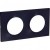 Plaque Anthracite 2 postes horiz./vert. entraxe 71mm
