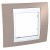 Unica Vison liseré Blanc plaque de finition 1 poste 2 modules