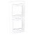 Plaque 4M double vertical Blanc