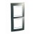 Plaque 4M double vertical champagne/Blanc