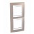 Plaque 4M double vertical vison/Blanc